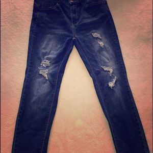 Wax jean junior blue jeans